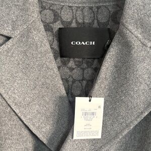 Coach Women's Classic Wool Gray Trench Coat